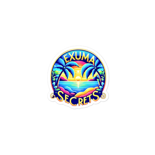 Exuma Secrets Palm Tree Logo Bubble-free stickers