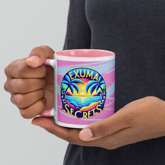 Exuma Secrets Palm Tree Logo Coffee Mug with Color Inside